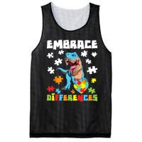 Embrace Differences Autistic Puzzle Autism Awareness Mesh Reversible Basketball Jersey Tank