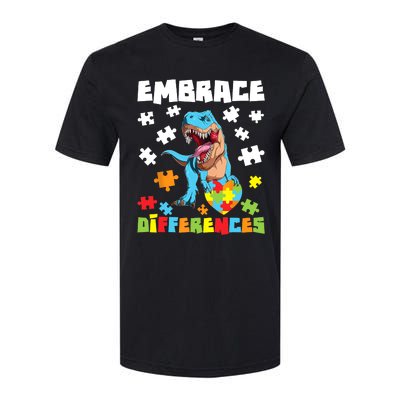 Embrace Differences Autistic Puzzle Autism Awareness Softstyle CVC T-Shirt