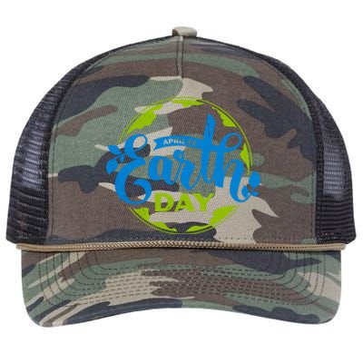 Earth Day April 22nd Awareness Retro Rope Trucker Hat Cap