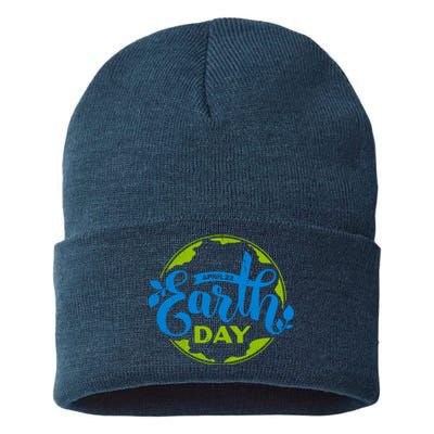 Earth Day April 22nd Awareness Sustainable Knit Beanie