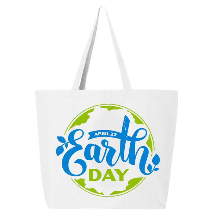 Earth Day April 22nd Awareness 25L Jumbo Tote