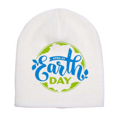 Earth Day April 22nd Awareness Short Acrylic Beanie