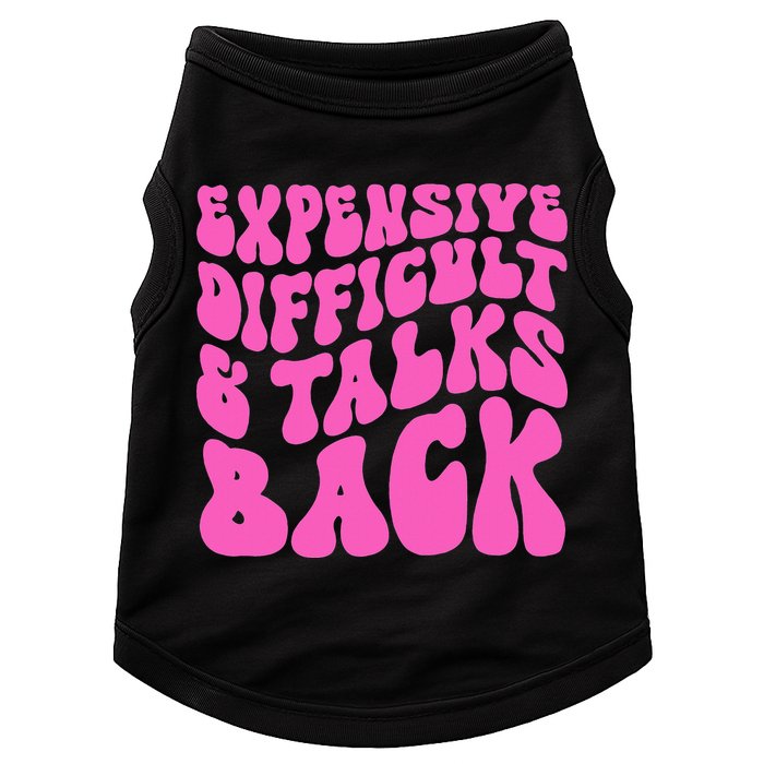 Expensive Difficult And Talks Back Retro Doggie Tank