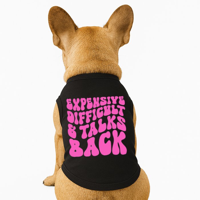 Expensive Difficult And Talks Back Retro Doggie Tank