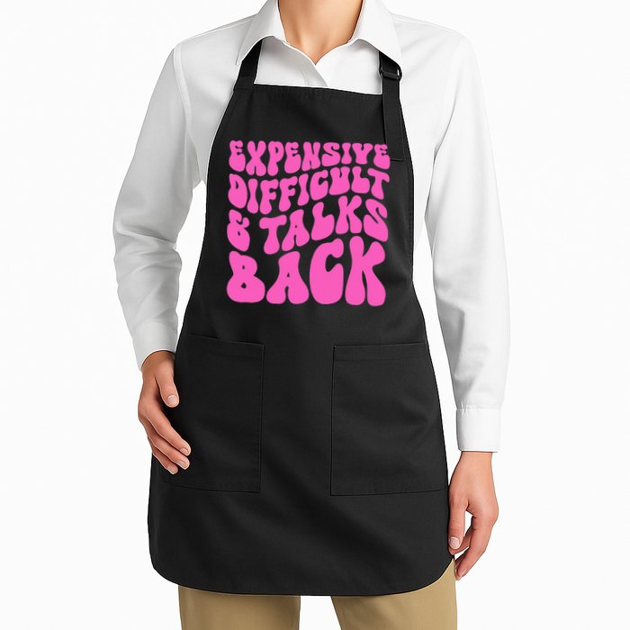 Expensive Difficult And Talks Back Retro Apron