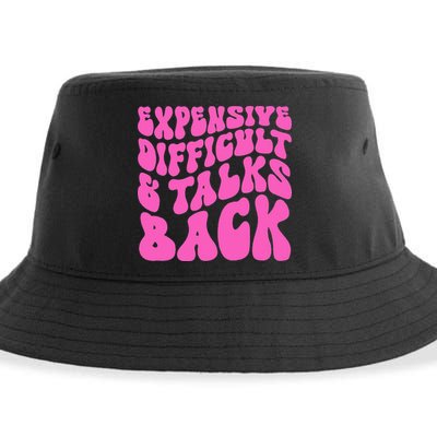 Expensive Difficult And Talks Back Retro Sustainable Bucket Hat