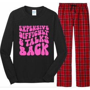 Expensive Difficult And Talks Back Retro Long Sleeve Pajama Set