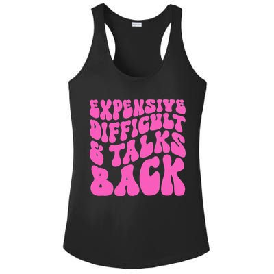 Expensive Difficult And Talks Back Retro Ladies PosiCharge Competitor Racerback Tank