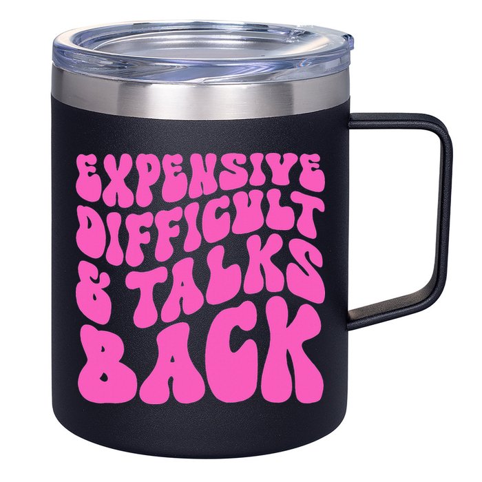 Expensive Difficult And Talks Back Retro 12oz Stainless Steel Coffee Mug
