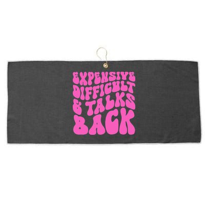 Expensive Difficult And Talks Back Retro Large Microfiber Waffle Golf Towel