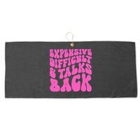 Expensive Difficult And Talks Back Retro Large Microfiber Waffle Golf Towel