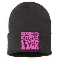 Expensive Difficult And Talks Back Retro Sustainable Knit Beanie