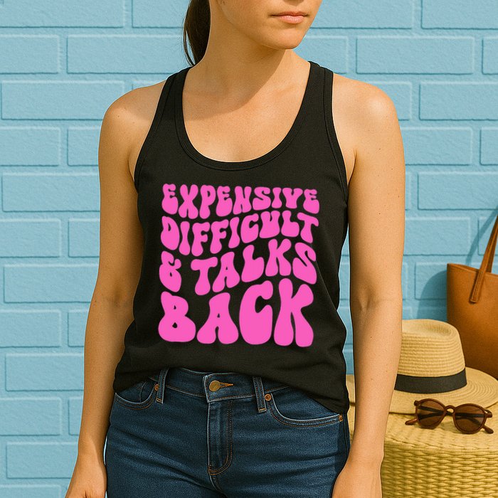 Expensive Difficult And Talks Back Retro Womens Tank Top