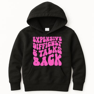 Expensive Difficult And Talks Back Retro Kids Hoodie