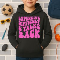 Expensive Difficult And Talks Back Retro Kids Hoodie