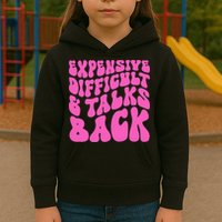 Expensive Difficult And Talks Back Retro Kids Hoodie