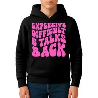 Expensive Difficult And Talks Back Retro Kids Hoodie