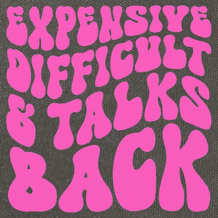 Expensive Difficult And Talks Back Retro Cotton Canvas Backpack