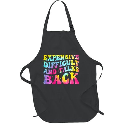 Expensive Difficult and Talks Back Groovy Mothers' Day Full-Length Apron With Pockets
