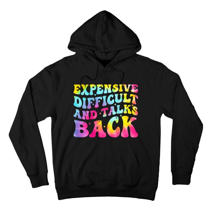 Expensive Difficult and Talks Back Groovy Mothers' Day Tall Hoodie