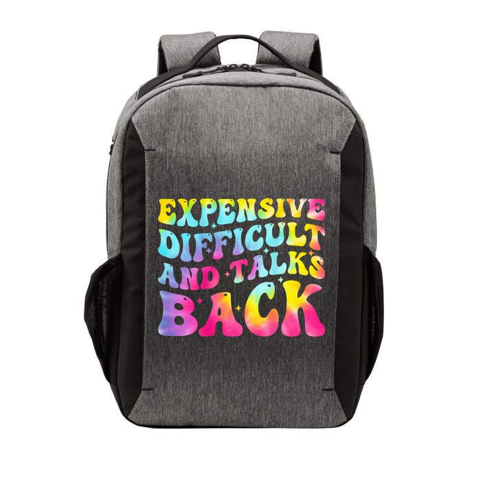 Expensive Difficult and Talks Back Groovy Mothers' Day Vector Backpack