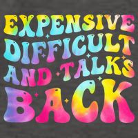 Expensive Difficult and Talks Back Groovy Mothers' Day Vector Backpack