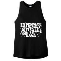 Expensive Difficult And Talks Groovy Ladies PosiCharge Tri-Blend Wicking Tank
