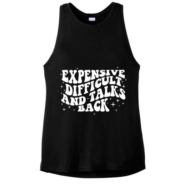 Expensive Difficult And Talks Groovy Ladies PosiCharge Tri-Blend Wicking Tank