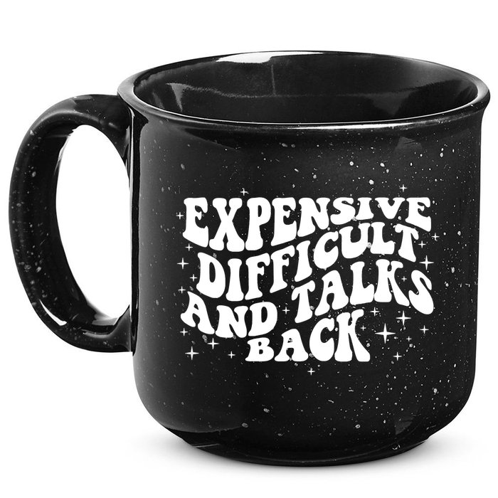 Expensive Difficult And Talks Groovy 15oz Campfire Ceramic Mug