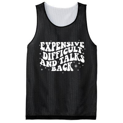 Expensive Difficult And Talks Groovy Mesh Reversible Basketball Jersey Tank