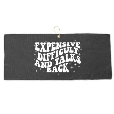 Expensive Difficult And Talks Groovy Large Microfiber Waffle Golf Towel