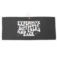 Expensive Difficult And Talks Groovy Large Microfiber Waffle Golf Towel