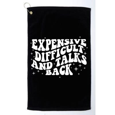 Expensive Difficult And Talks Groovy Golf Towel