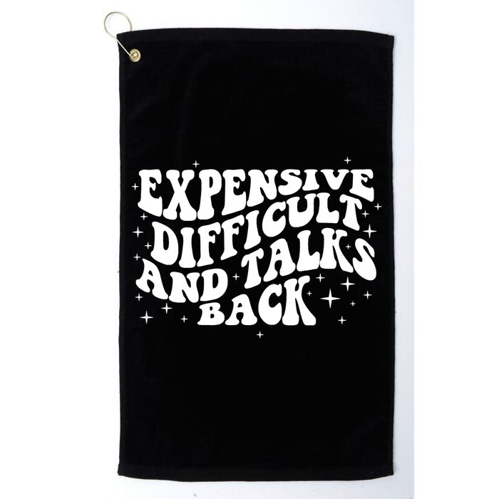 Expensive Difficult And Talks Groovy Golf Towel