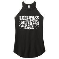Expensive Difficult And Talks Groovy Women's Perfect Tri Rocker Tank