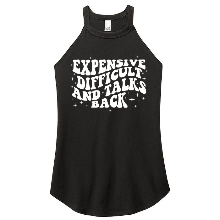 Expensive Difficult And Talks Groovy Women's Perfect Tri Rocker Tank