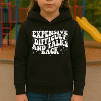 Expensive Difficult And Talks Groovy Kids Hoodie