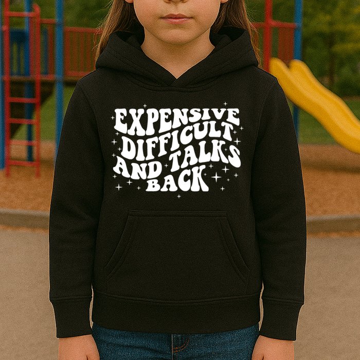 Expensive Difficult And Talks Groovy Kids Hoodie