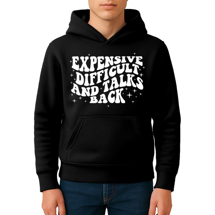 Expensive Difficult And Talks Groovy Kids Hoodie