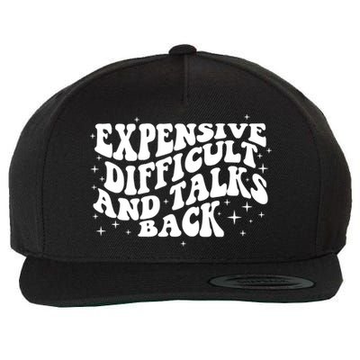 Expensive Difficult And Talks Groovy Wool Snapback Cap