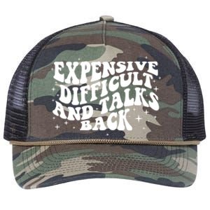 Expensive Difficult And Talks Groovy Retro Rope Trucker Hat Cap