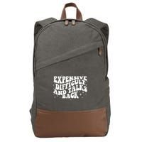 Expensive Difficult And Talks Groovy Cotton Canvas Backpack