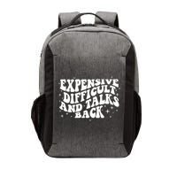 Expensive Difficult And Talks Groovy Vector Backpack