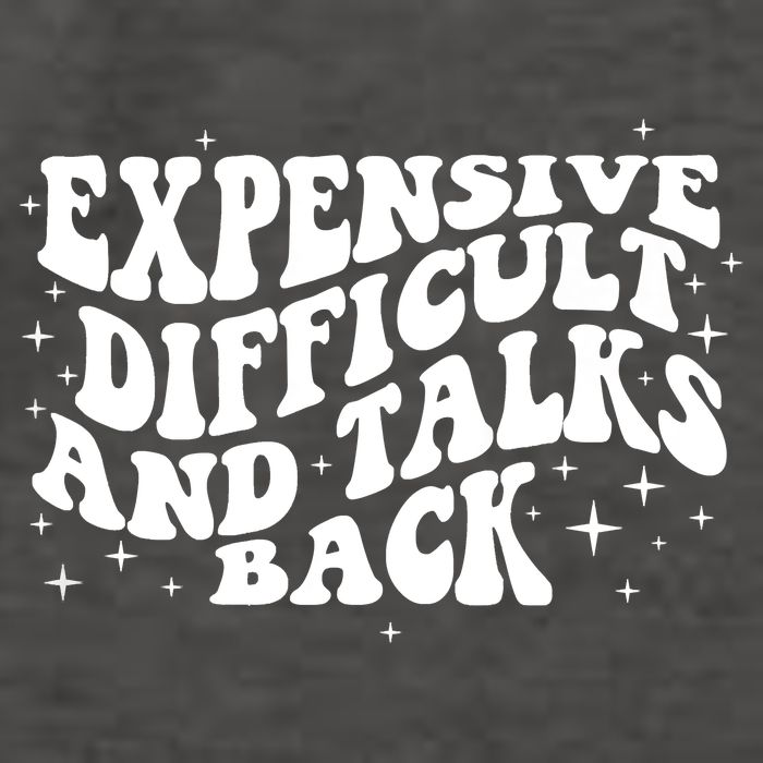 Expensive Difficult And Talks Groovy Vector Backpack