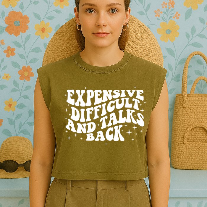 Expensive Difficult And Talks Groovy Garment-Dyed Women's Muscle Tee