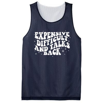 Expensive Difficult And Talks Groovy Mesh Reversible Basketball Jersey Tank