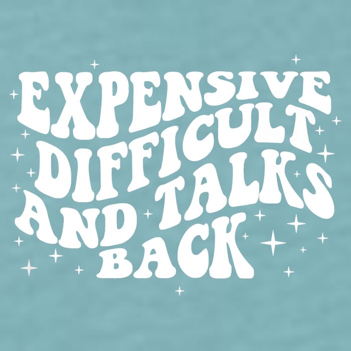 Expensive Difficult And Talks Groovy Sueded Cloud Jersey T-Shirt