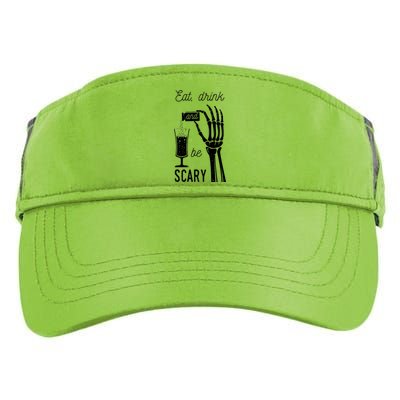 Eat Drink And Be Scary Halloween Party Design Adult Drive Performance Visor