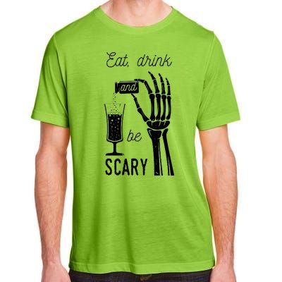 Eat Drink And Be Scary Halloween Party Design Adult ChromaSoft Performance T-Shirt