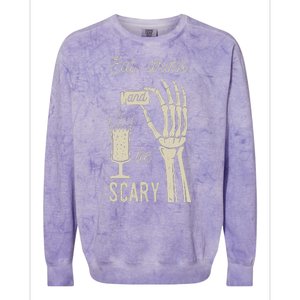 Eat Drink And Be Scary Halloween Party Design Colorblast Crewneck Sweatshirt